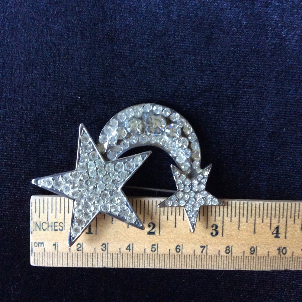 Celestial Rhinestone Brooch.🌟💫 - Picture 6 of 13